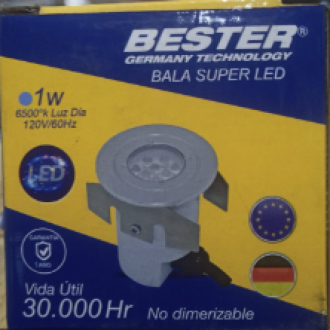 Bala Mini De Piso 1w Blanca